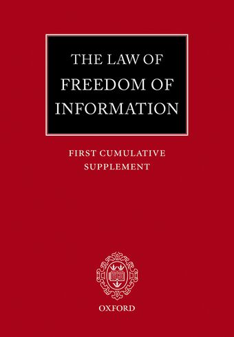 Law of Freedom of Information book cover