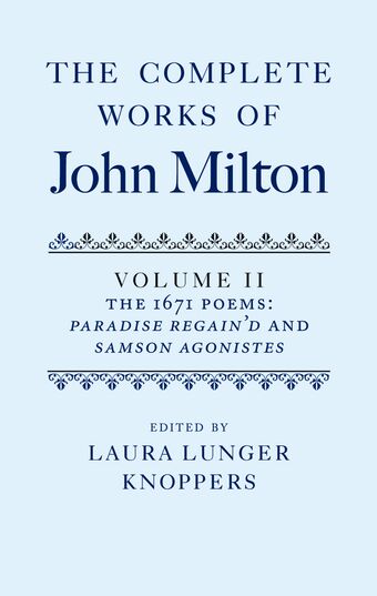 The Complete Works of John Milton: Volume II book cover