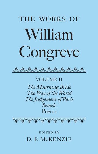 Works of William Congreve, Volume II book cover