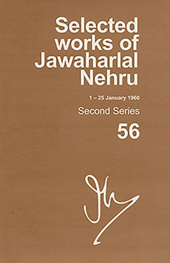 Selected Works of Jawaharlal Nehru (1-25 January 1960) book cover