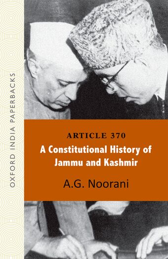 Article 370: A Constitutional History of Jammu and Kashmir book cover