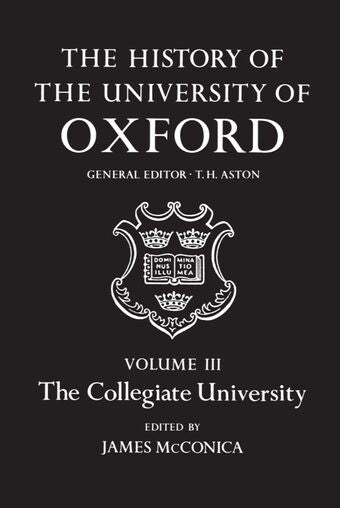 The History of the University of Oxford: Volume III book cover