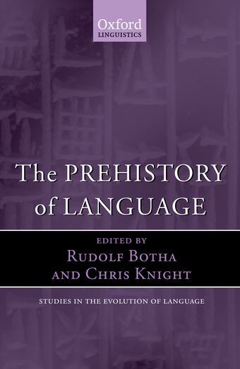 The Prehistory of Language book cover