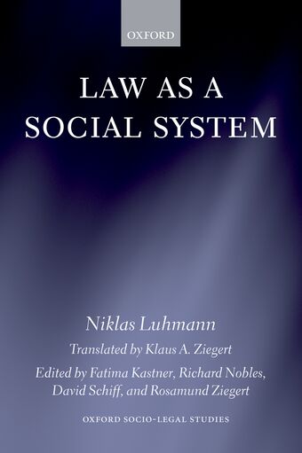 Law as a Social System book cover