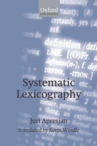 Systematic Lexicography book cover