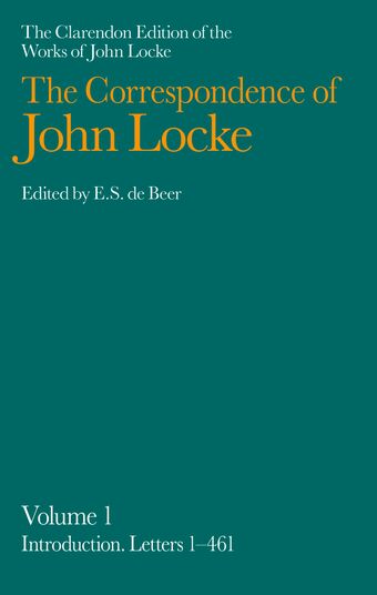The Correspondence of John Locke book cover