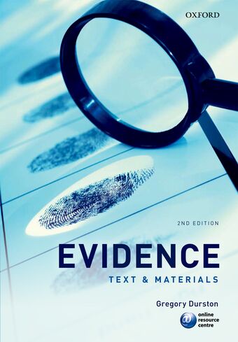 Evidence book cover