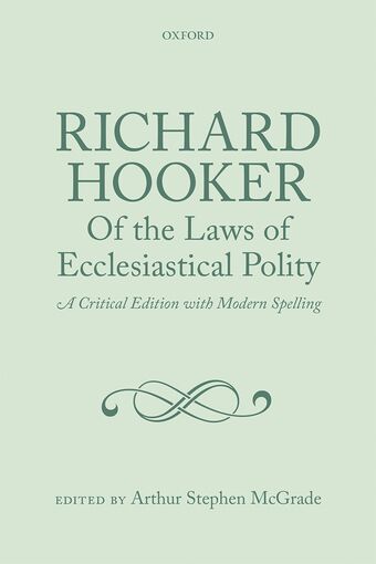 Richard Hooker, of the Laws of Ecclesiastical Polity book cover