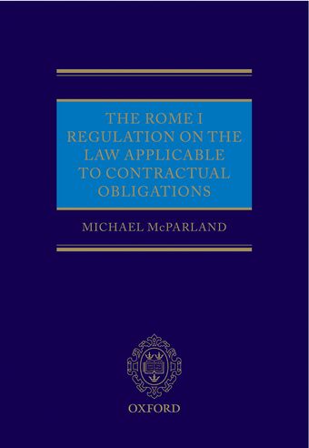 The Rome I Regulation on the Law Applicable to Contractual Obligations book cover