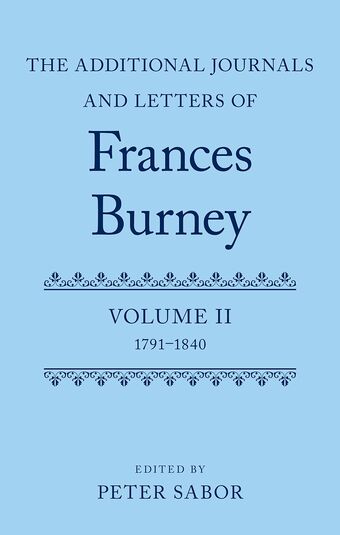 The Additional Journals and Letters of Frances Burney book cover