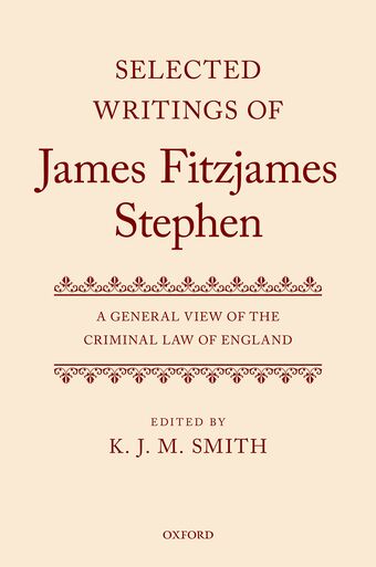 Selected Writings of James Fitzjames Stephen book cover