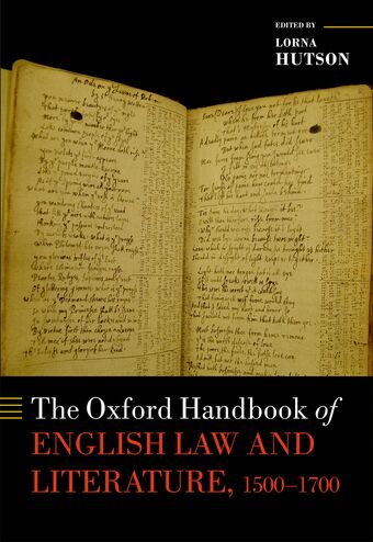 The Oxford Handbook of English Law and Literature, 1500-1700 book cover