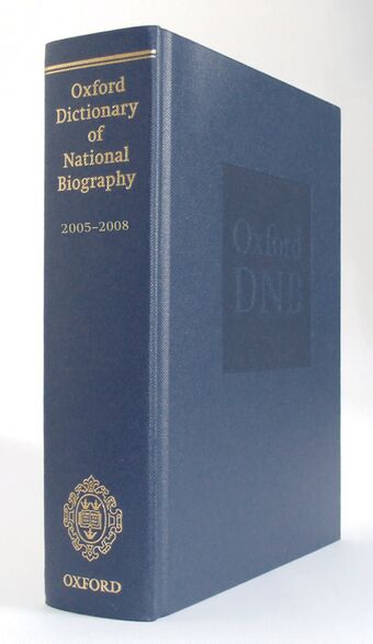 Oxford Dictionary of National Biography 2005-2008 book cover