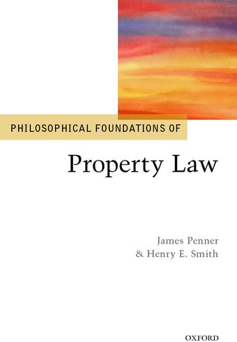 Philosophical Foundations of Property Law book cover
