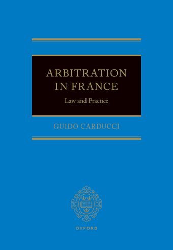 Arbitration in France book cover