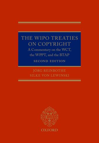 The WIPO Treaties on Copyright book cover