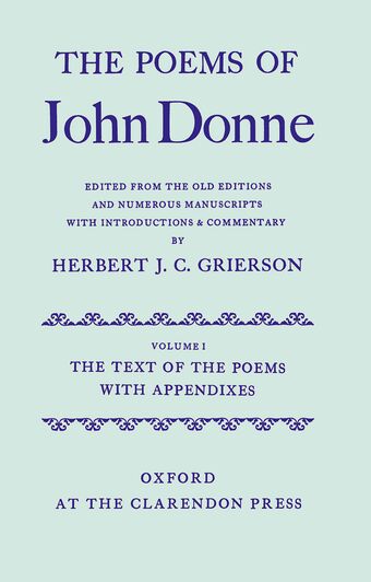 The Poems of John Donne book cover