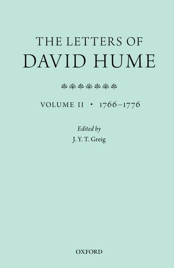 The Letters of David Hume: Volume 2 book cover