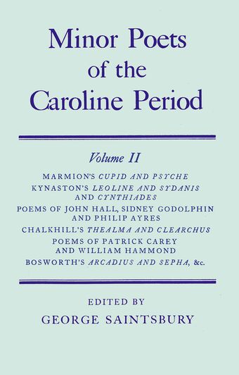Minor Poets of the Caroline Period book cover
