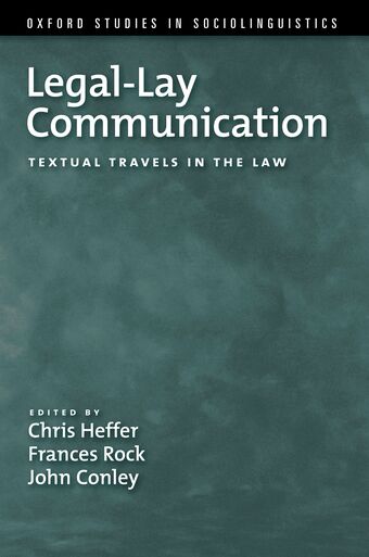 Legal-Lay Communication book cover