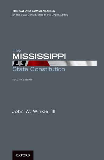 The Mississippi State Constitution book cover