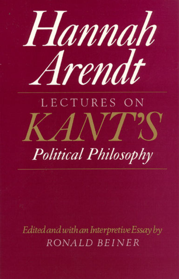 Lectures on Kant's Political Philosophy cover