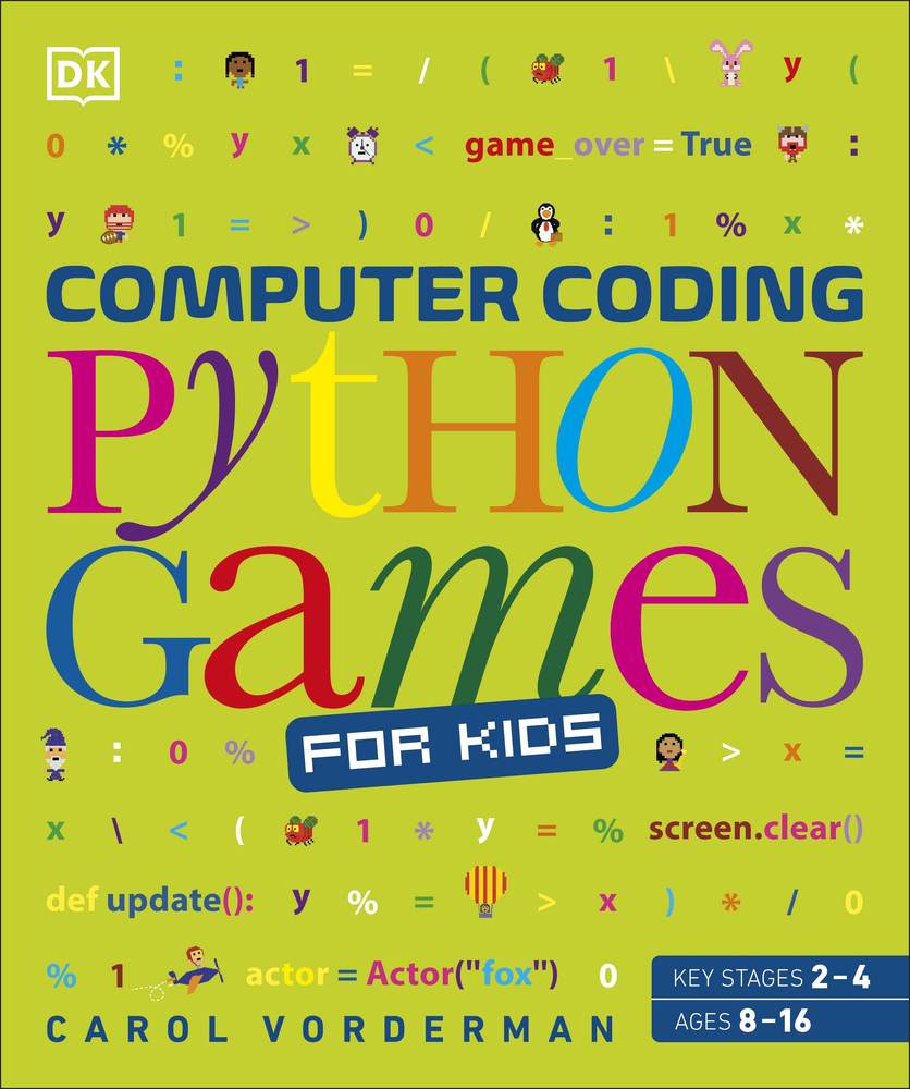 Computer Coding Python Games for Kids book cover