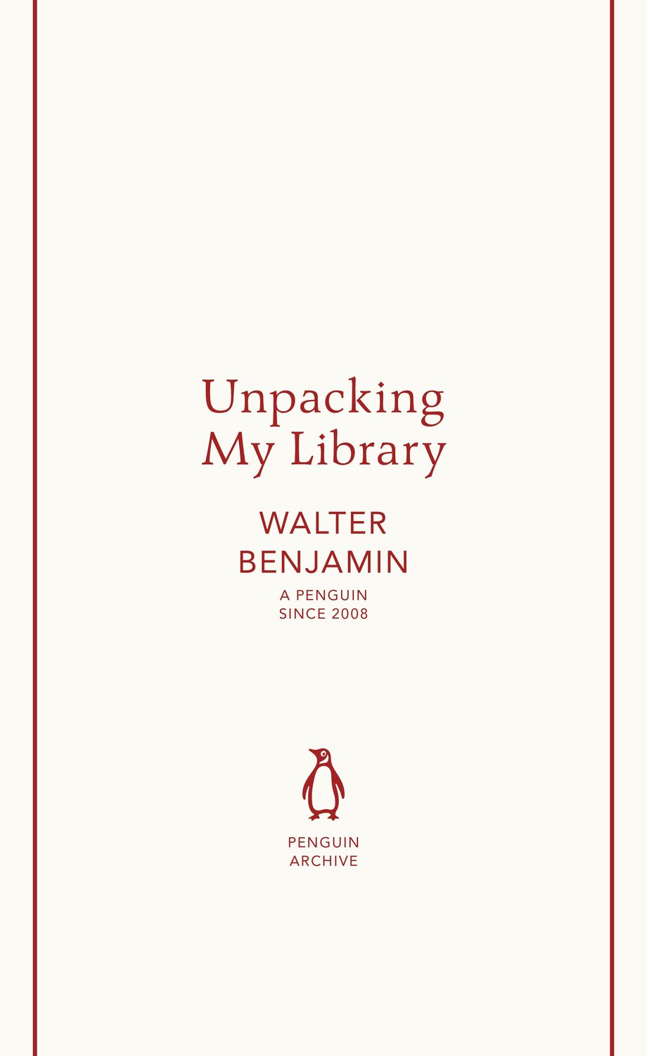 Unpacking My Library