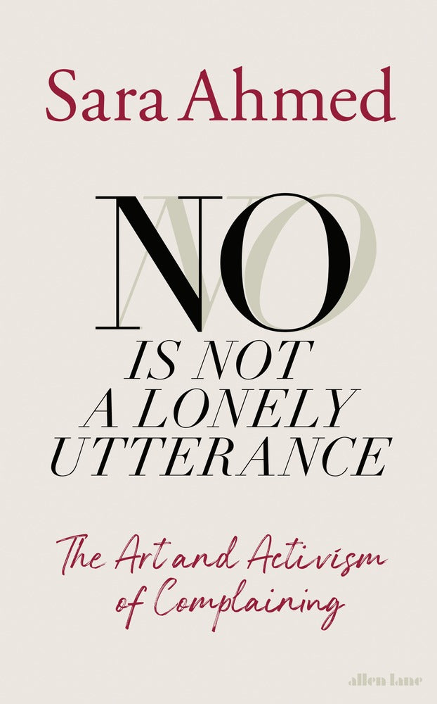No Is Not a Lonely Utterance book cover