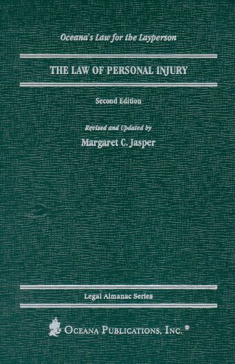 The Law of Personal Injury book cover