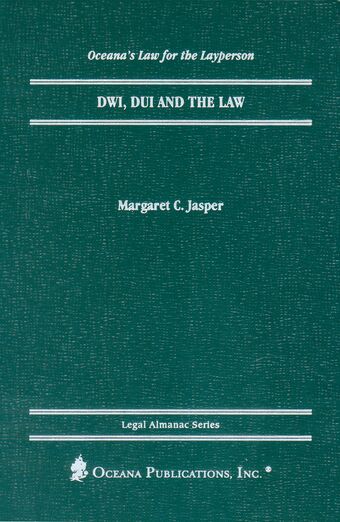 DWI, DUI and the Law book cover
