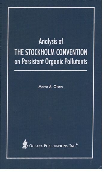 Analysis of the Stockholm Convention on Persistent Organic Pollutants book cover