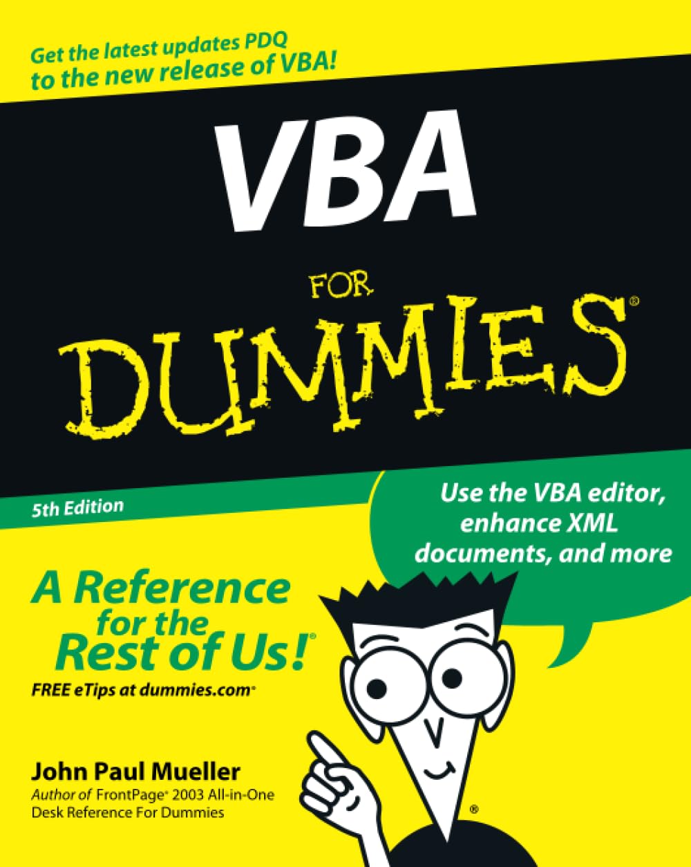VBA For Dummies cover