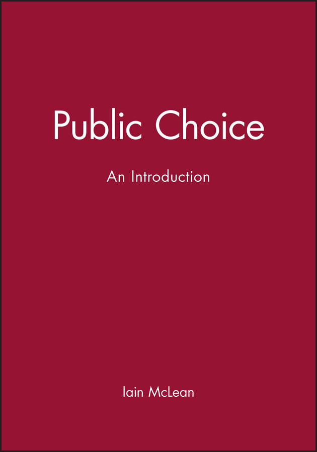 Public Choice: An Introduction cover