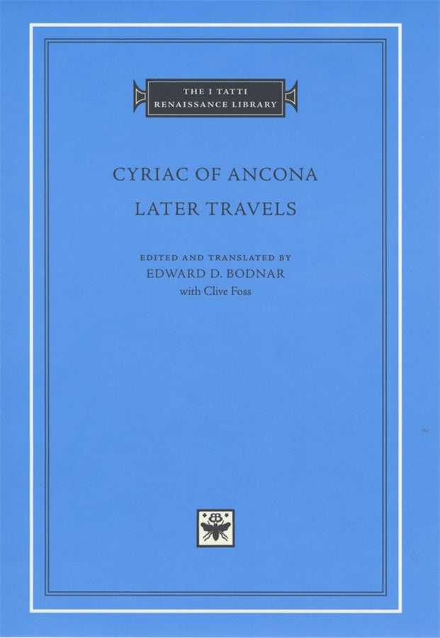 The I Tatti Renaissance Library cover