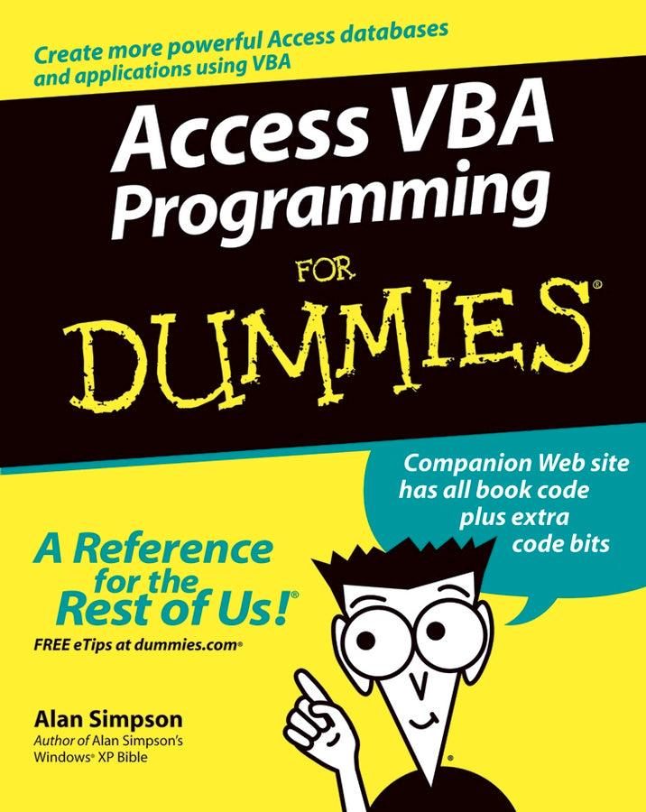 Access VBA Programming For Dummies cover