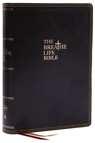 The Breathe Life Holy Bible: Faith in Action (NKJV, Black Leathersoft, Red Letter, Comfort Print) : Faith in Action