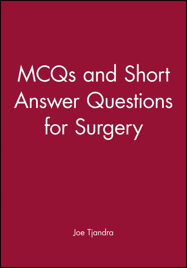 MCQs and Short Answer Questions for Surgery cover