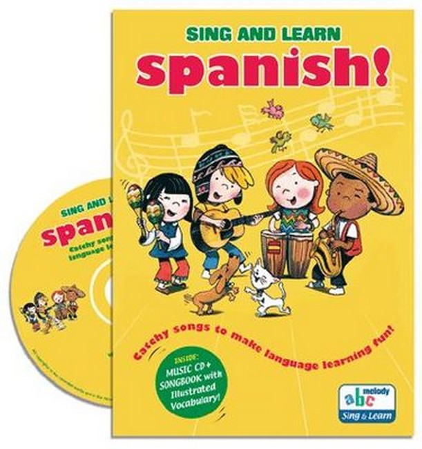Spanish - Sing & Learn Book/CD cover