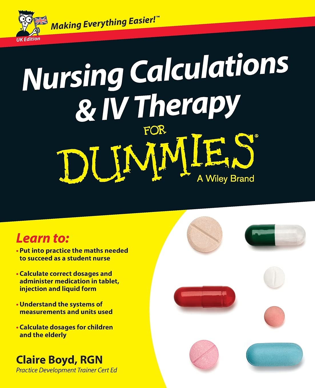 Nursing Calculations and IV Therapy For Dummies, UK Edition cover