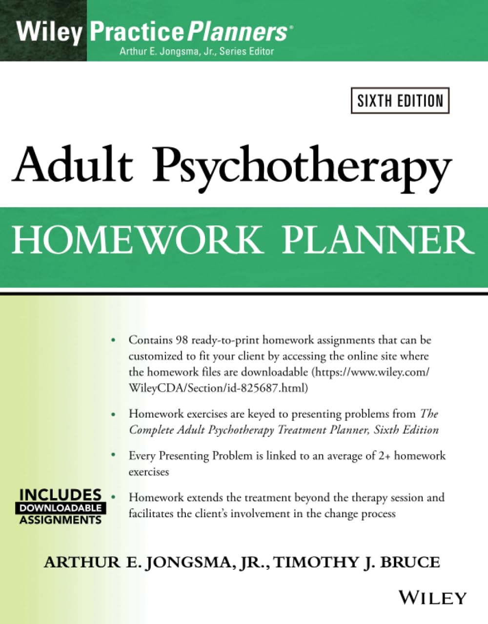 Adult Psychotherapy Homework Planner