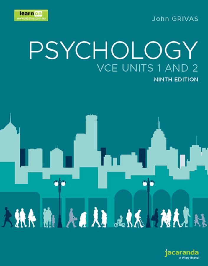 Psychology for VCE Units 1 and 2, 9e learnON & Print