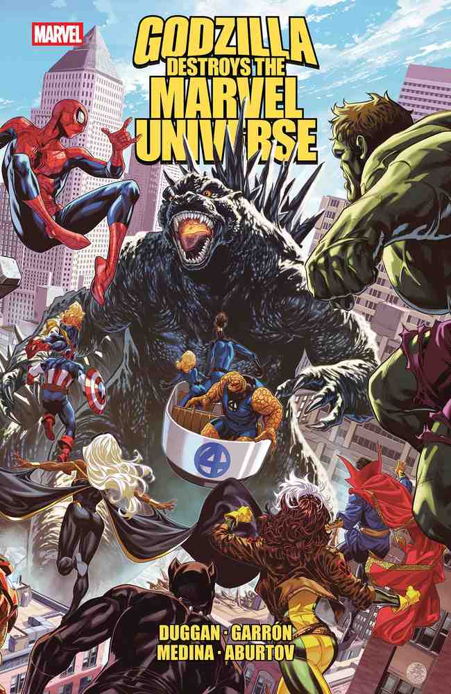 Godzilla Destroys the Marvel Universe book cover