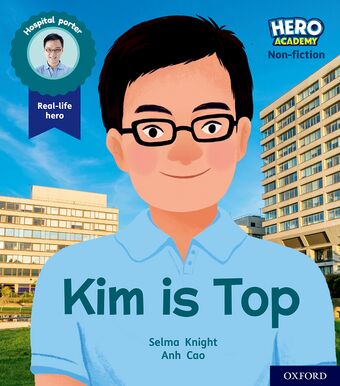 Hero Academy Non-fiction: Oxford Level 1+, Pink Book Band Kim Is Top book cover