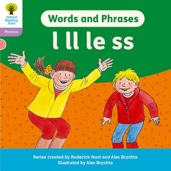 ORT Floppys Phonics Decoding Practice Oxford Level 1+ Words & Phrases l ll le ss book cover