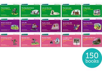 Read Write Inc. Phonics: Green, Purple and Pink More Storybooks Easy Buy Pack book cover