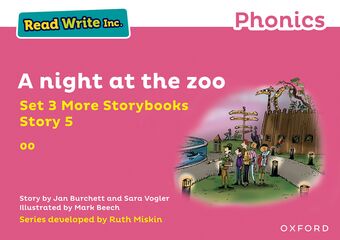 Read Write Inc Phonics: Pink Set 3 More Storybook 5 A night at the zoo book cover