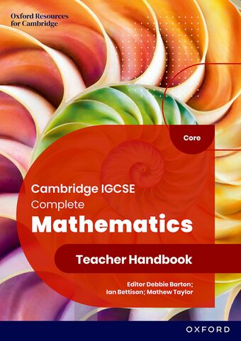 Cambridge IGCSE Complete Mathematics Core: Teacher Handbook Sixth Edition book cover