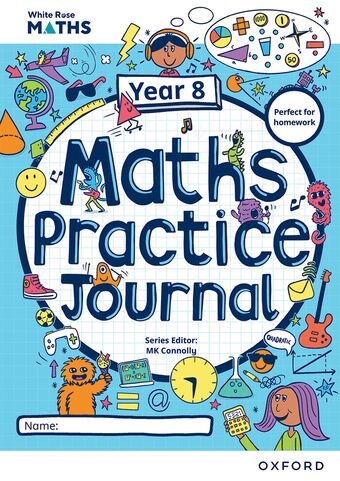 White Rose Maths Practice Journals Year 8 Workbook: Single Copy book cover