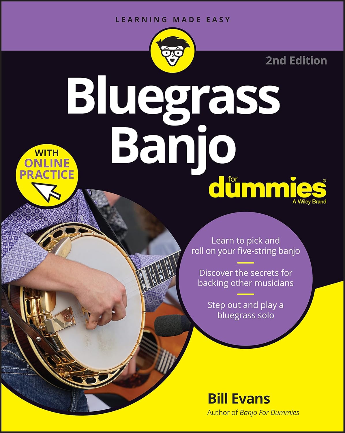 Bluegrass Banjo For Dummies: Book + Online Video & Audio Instruction cover